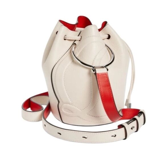 NWT Christian Louboutin ‘BY MY SIDE’ calfskin bucket bag in leche - Picture 3 of 4